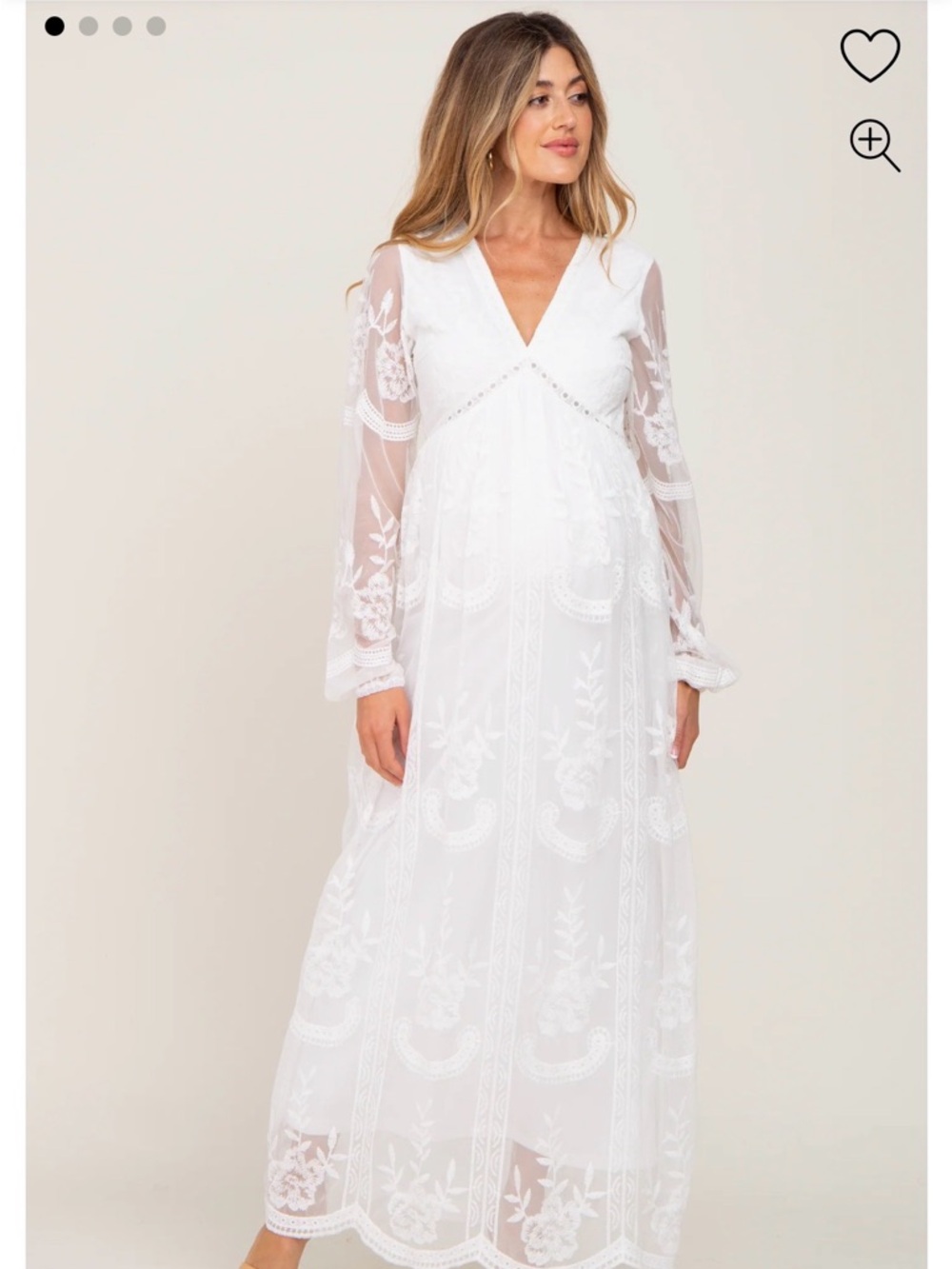 White Maternity Dress